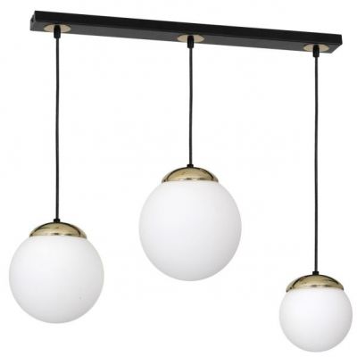 MILAGRO Lampa wisząca SPARTA BLACK / GOLD 3xE14 (MLP6500)
