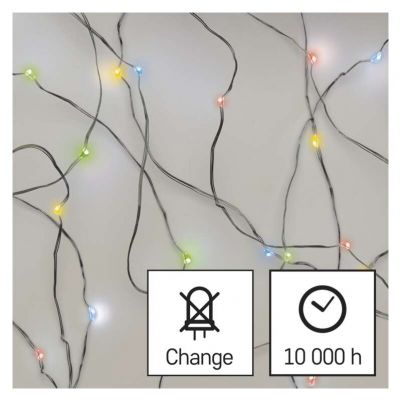 Ozdoby świąteczne XMAS nano TIMER 1W 20LED 1,9m IP20 multikolorD3AM04 EMOS (D3AM04)