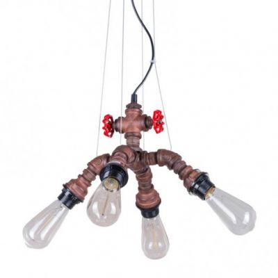 ITALUX lampa wisząca Manila E27 60W 220V-240V IP20 kolor - rdzawy (MDM-2846/4A RUST)