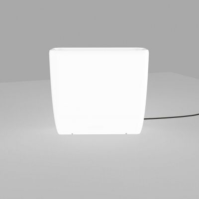 Nowodvorski lampa stojąca zewnętrzna (świecąca donica) Flowerpot L 2xE27 biała 9713 (9713)