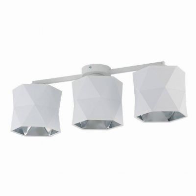 TK-Lighting lampa sufitowa Siro White 3xE27 max 60W biała/srebrna (3247)