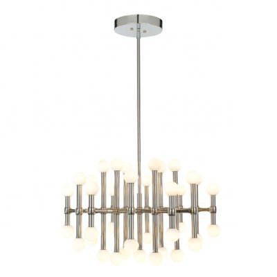 ITALUX lampa wisząca Giovanna LED, zintegrowany 94,2W 220-240 6084 lm 3000K IP20 kolor - nikiel saty (MX16009008-37A)