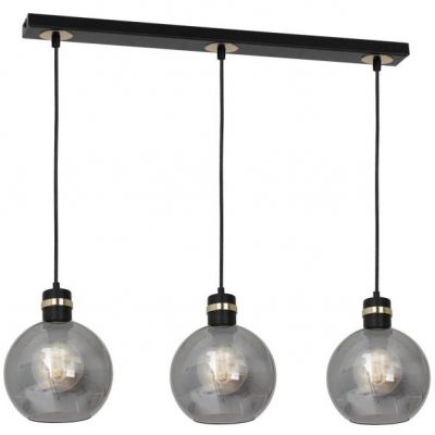 MILAGRO Lampa wisząca OMEGA BLACK/GOLD 3xE27 (MLP6531)