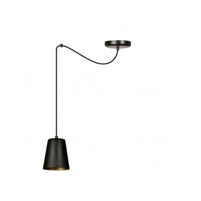 Emibig lampa wisząca LINK 1 BLACK / GOLD E27 60W MAX 455/1 (455/1)