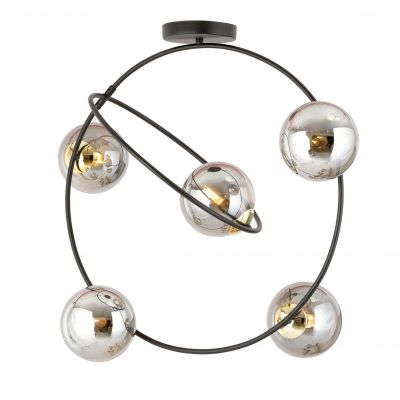 Emibig Żyrandol STARDOM 5 BL GRAFIT E14 10W MAX LED 1292/5 (1292/5)