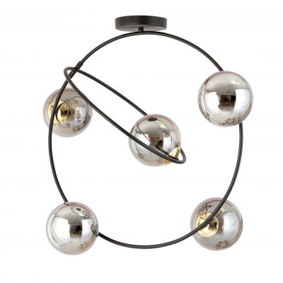 Emibig Żyrandol STARDOM 5 BL GRAFIT E14 10W MAX LED 1292/5 (1292/5)