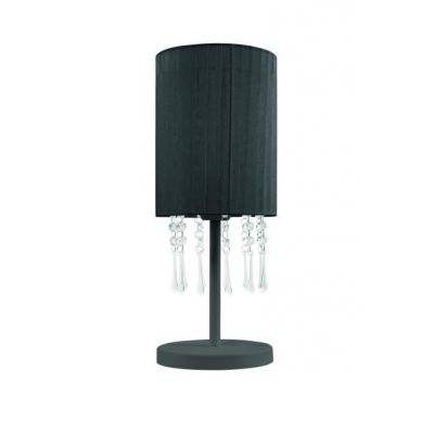 Lampex Lampa stołowa Wenecja czarna E27 1x60W (153/LM CZA)
