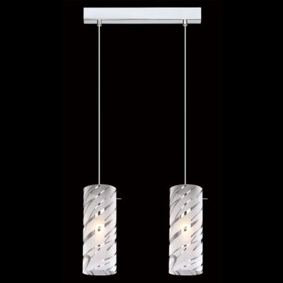 ITALUX lampa wisząca Halo E27 60W 220V-240V IP20 kolor - chrom, biały (MDM1850-2)