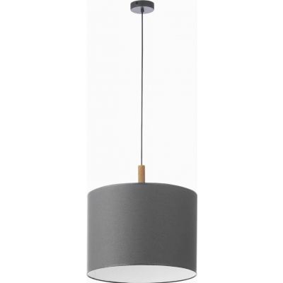 TK-Lighting lampa wisząca Deva Graphite 1xE27 max 60W grafit/sosna szczotkowana (4109)