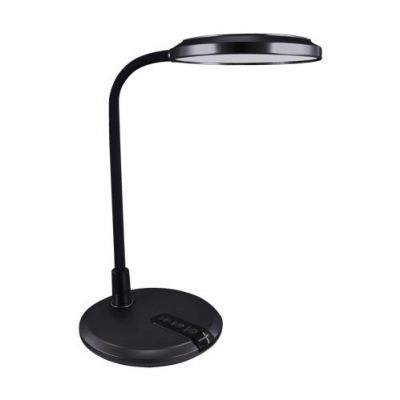 Lampka biurkowa SMD LED PLATON LED BLACK IDEUS (04229)