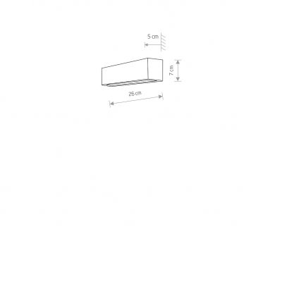 Kinkiet Straight Wall XS Nowodvorski (6345)