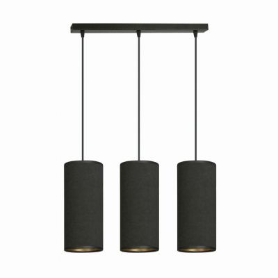 Emibig lampa wisząca Bente 3 3xE27 czarna 1067/3 (1067/3)