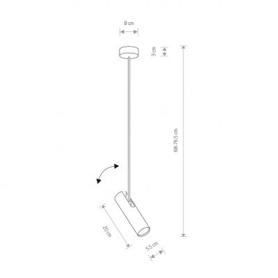 Lampa EYE Super black B 6503 Nowodvorski (6503)