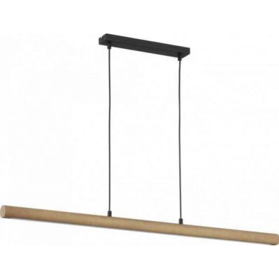 TK-Lighting lampa wisząca Rollo 230V, 30 W, 3000K 4050 lm czarna/sosna szczotkowana (4194)