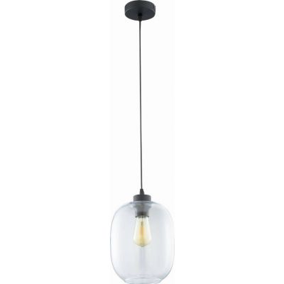 TK-Lighting lampa wisząca Elio 1xE27 max 60W czarna/transparent (3180)