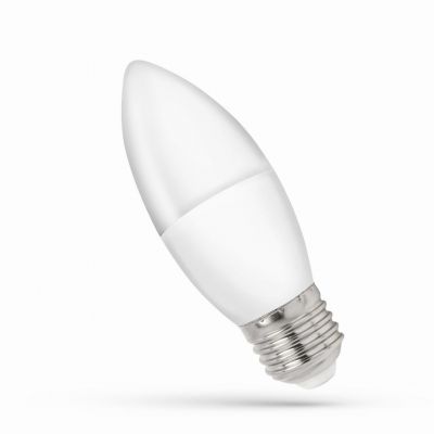 Żarówka LED ŚWIECOWA E27 230V 8W 680lm 6000K zimna biel  WOJ+14224 Spectrum Led (WOJ+14224)