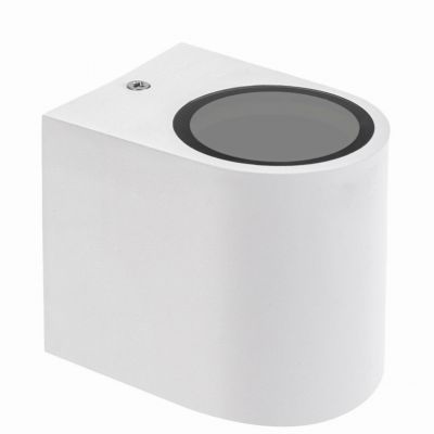 Oprawa elewacyjna Parete GU10 x1 Jednokierunkowy kinkiet 250V IP54 80 x 73 x 95mm biały  SLIP007009 Spectrum Led (SLIP007009)