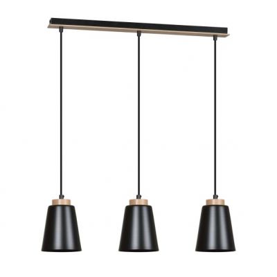 Emibig lampa wisząca BOLERO 3 BLACK E27 60W MAX 442/3 (442/3)