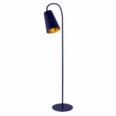 TK-Lighting lampa podłogowa Wire Gold 1xE27 max 60W czarna/złota (1099)