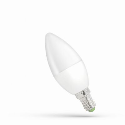 Żarówka LED ŚWIECOWA E14 230V 6W 520lm 3000K ciepła biel WOJ+13026 Spectrum Led (WOJ+13026)