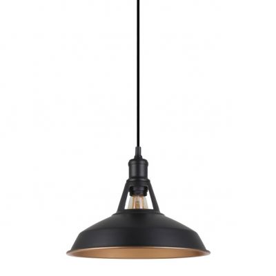 ITALUX lampa wisząca Freya E27 40W 220V IP20 kolor - czarny (MDM-2315/1 M BK+GD)