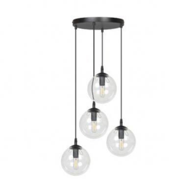 Emibig lampa wisząca Cosmo 4 4xE14 czarna 711/4PREM (711/4PREM)