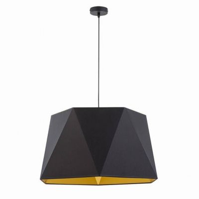 TK-Lighting lampa wisząca Ivo 1xE27 max 60W czarna/złota (3129)