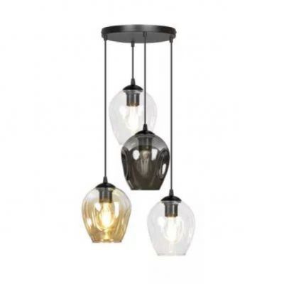 Emibig lampa wisząca Istar 4 4xE27 czarna 682/4PREM (682/4PREM)