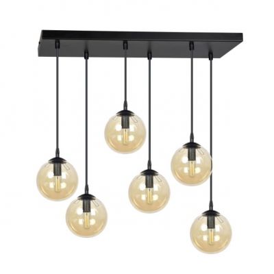 Emibig lampa wisząca Cosmo 6 6xE14 czarna 713/6 (713/6)