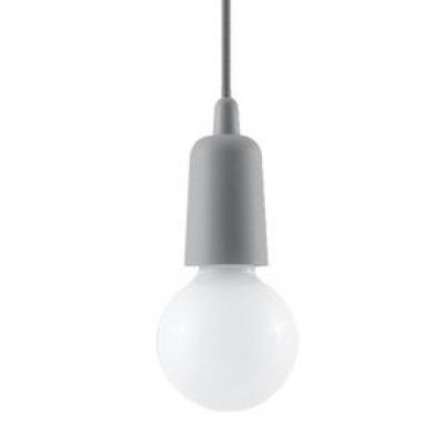 Sollux Lampa wisząca DIEGO 1 szara SL.0575 (SL.0575)