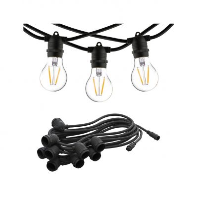 Girlanda ogrodowa FESTOON LIGHTS 15XE27, 9M, IP65 (7872)