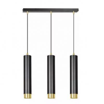 Emibig lampa wisząca Kibo 3 3xGU10 czarno/złota 644/3 (644/3)