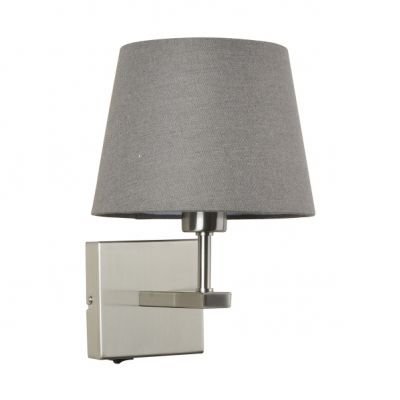 ITALUX Lampa przyłóżkowa Norte E27 60W 230V IP20 kolor - nikiel (WL-1122-1-A-SN-RO-GR)