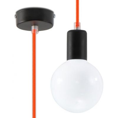 Sollux Lampa wisząca EDISON pomarańczowa SL.0154 (SL.0154)