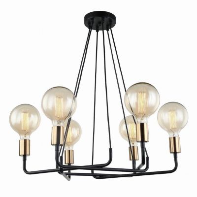 ITALUX lampa wisząca Betty E27 40W 220-240V IP20 kolor - brąz, czarny (MDM-3901/6 BK+BRO)