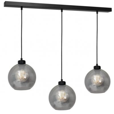 Milagro lampa wisząca Sofia Smoked 3xE27 czarna MLP65800 (MLP65800)