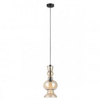 ITALUX lampa wisząca Matias E27 60W 220V-240V IP20 kolor - chrom, herbaciany (MDM2354/1 AMB)