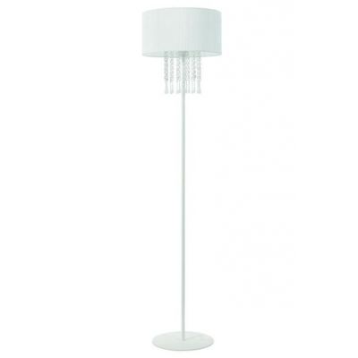 Lampex Lampa podłogowa Wenecja biała E27 1x60W (153/ST BIA)