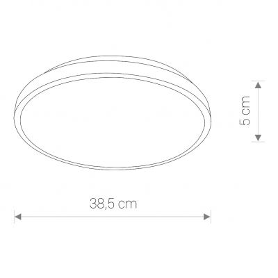 Plafon NOWODVORSKI AGNES ROUND LED 22W PLAFON LED BIAŁY (8186)