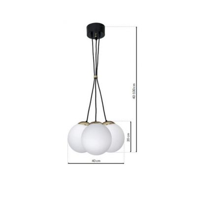 Lampa wisząca Milagro Sparta 3xE14 MLP6499 (MLP6499)