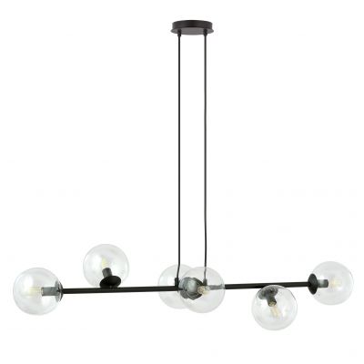 Emibig lampa wisząca Rossi 6 6xE14 transparentna 874/6 (874/6)