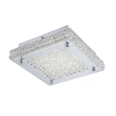 ITALUX plafon Nino Square LED, zintegrowany 17W 1360 lm 3000K IP20 kolor - chrom (C98000F-17W)