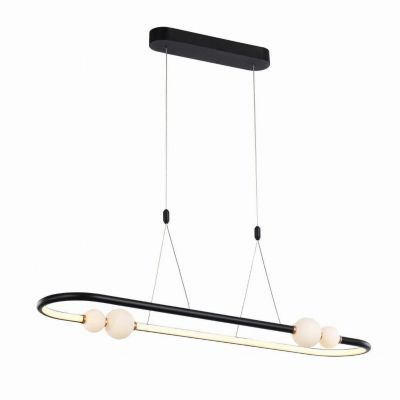 ITALUX lampa wisząca Lozanna LED, zintegrowany 44W 220-240V 2640 lm 3000K IP20 kolor - czarny, różow (PND-20112035-1C-BL)