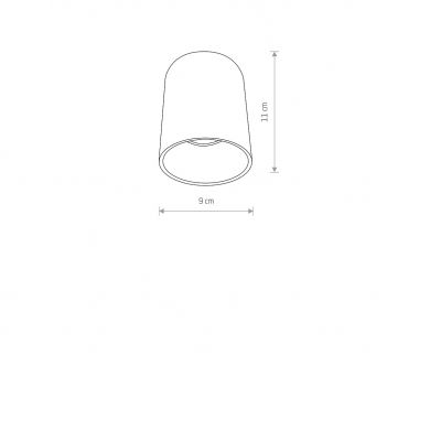 Oprawa sufitowa Nowodvorski Eye Tone GU10 10W (8925)