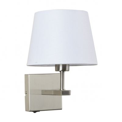 ITALUX Lampa przyłóżkowa Norte E27 60W 230V IP20 kolor - nikiel (WL-1122-1-A-SN-RO-WH)