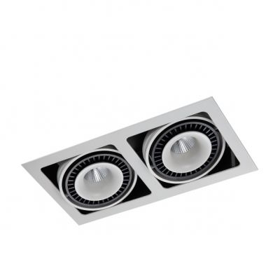 ITALUX lampa wpuszczana sufitowa Alesso LED, zintegrowany 36W AC:100-240V 2770 lm 3000K IP20 kolor - (GL7116-2/36W WH+BL)