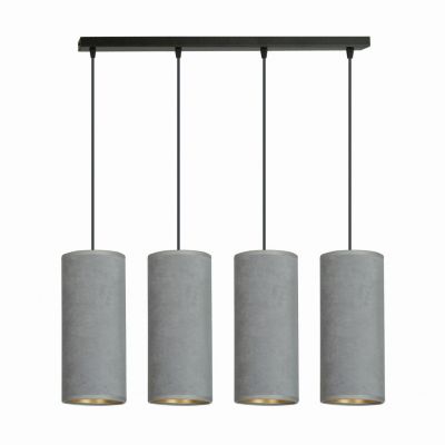 Emibig lampa wisząca Bente 4 4xE27 szara/czarna 1060/4 (1060/4)