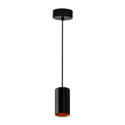  Oprawa zwieszana zwis CHLOE GU10 x1 IP20 czarna złota okrągła  SLIP005003 Spectrum Led (SLIP005003)