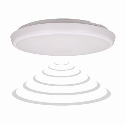 CERS LED 22W, plafon z mikrofalowym czujnikiem ruchu, 2000lm, IP65, 4000K, poliwęglan mleczny biały, AD-PL-6091WLPMM4 ORNO (AD-PL-6091WLPMM4)
