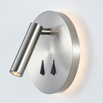 ITALUX Lampa przyłóżkowa Nelly LED, zintegrowany 9W 220-240V 750lm 3000K IP20 kolor - nikiel satynow (SP.7349-02B-S-NICK)